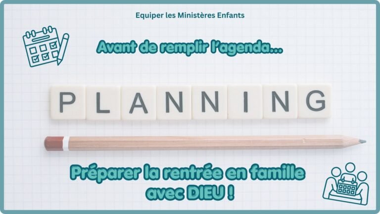 Planning - Préparer rentrée en famille avec Dieu_Pixabay