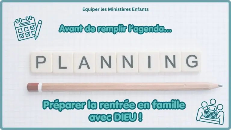 Planning - Préparer rentrée en famille avec Dieu_Pixabay